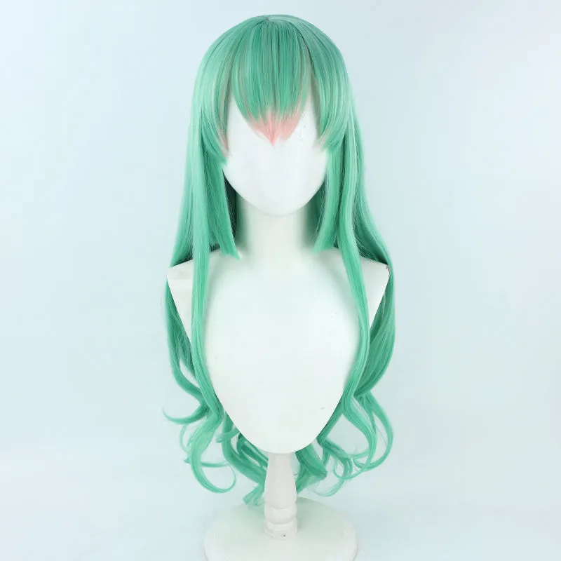 Virtual YouTuber Nijisanji LazuLight Portrait Finana Ryugu Green Cosplay Wig B Edition