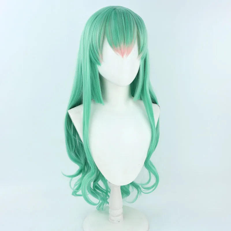 Virtual YouTuber Nijisanji LazuLight Portrait Finana Ryugu Green Cosplay Wig B Edition