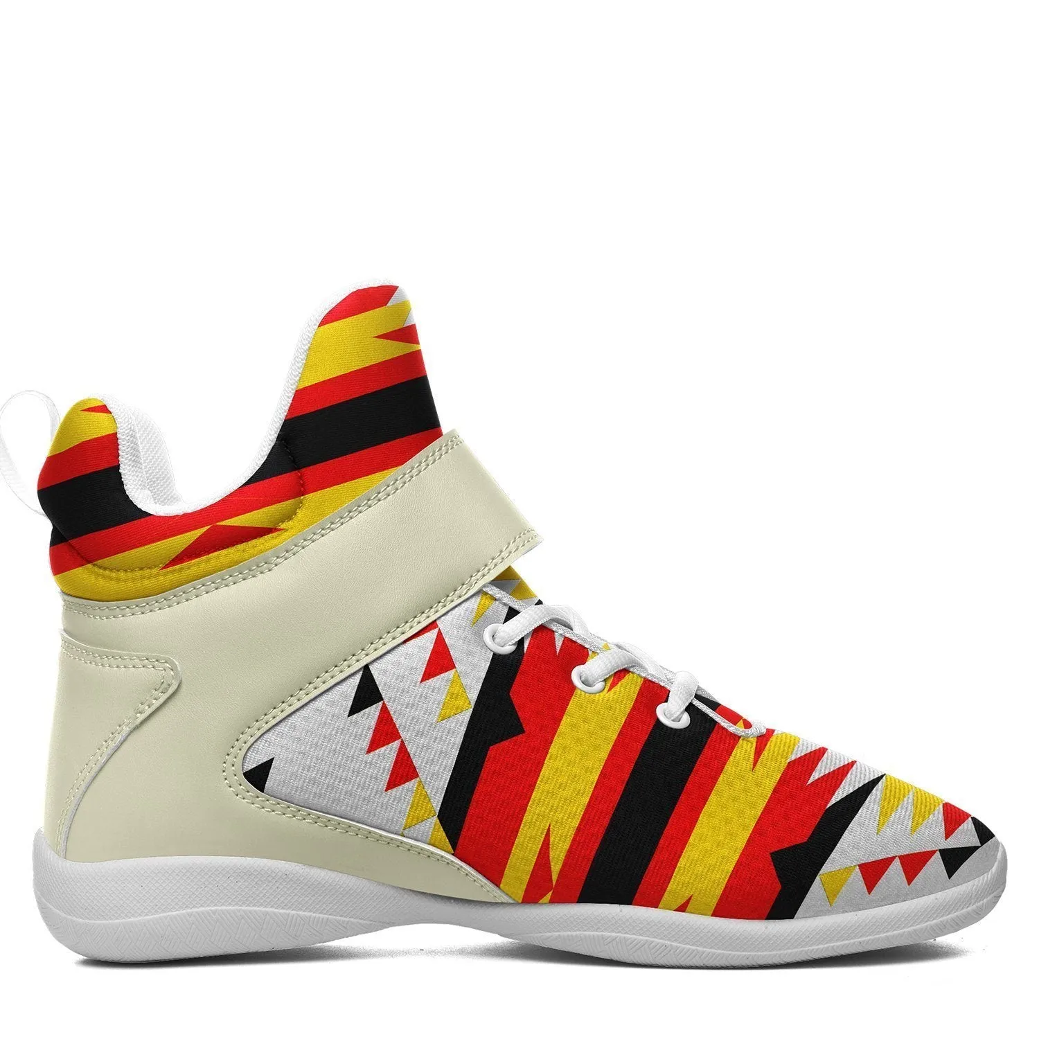 Visions of Peace Directions Ipottaa Basketball / Sport High Top Shoes - White Sole