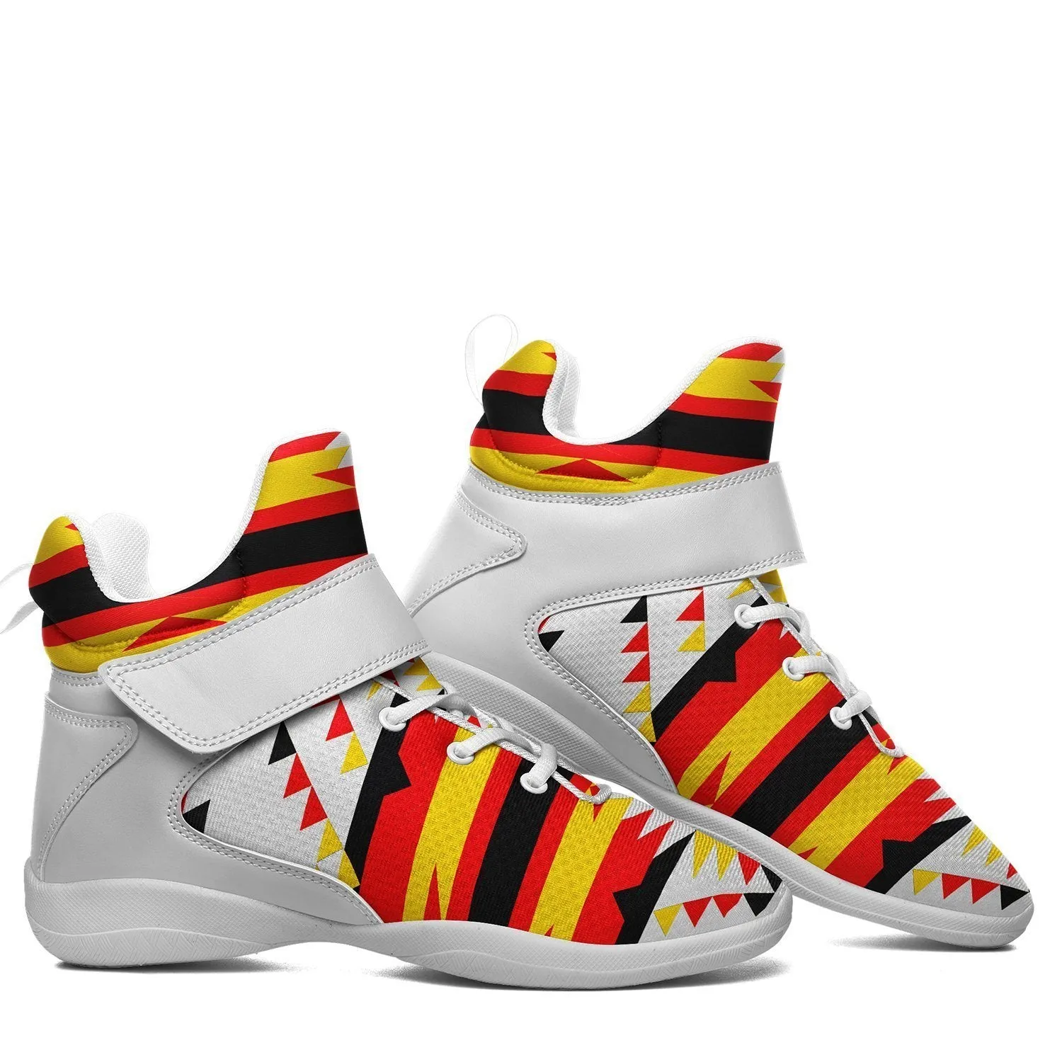 Visions of Peace Directions Ipottaa Basketball / Sport High Top Shoes - White Sole