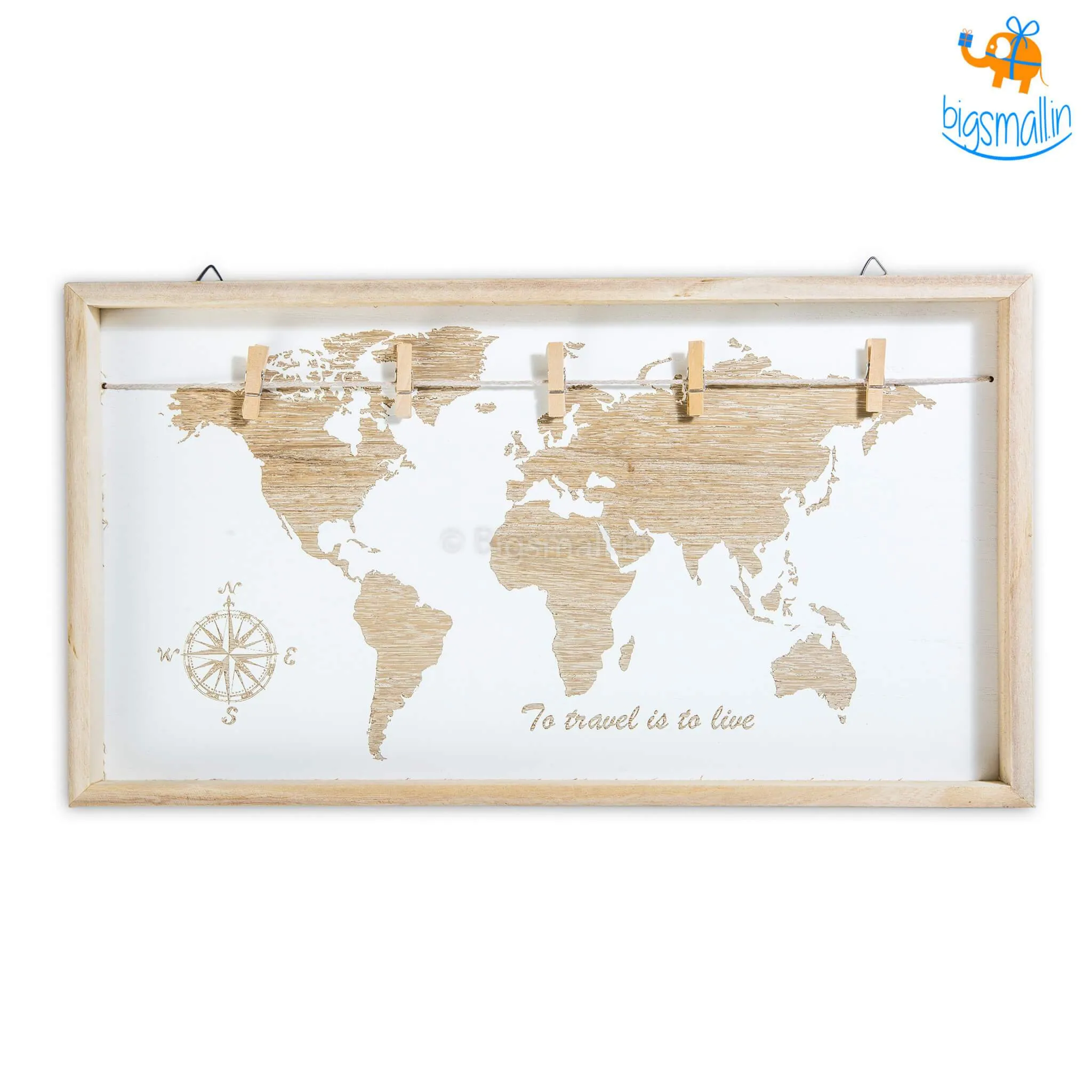 Wanderlust Photo Hanging Wooden Board