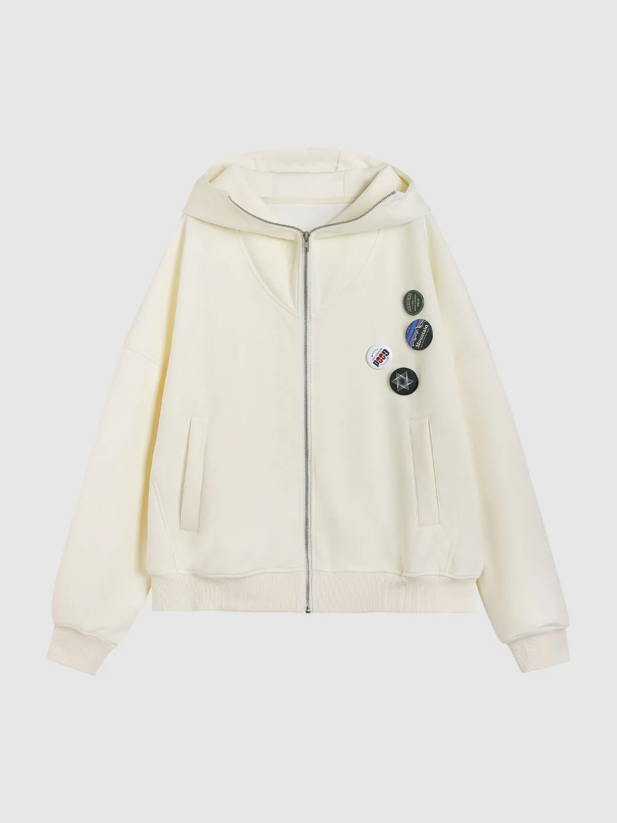 WLS Vintage Retro Style Zip Hoodie