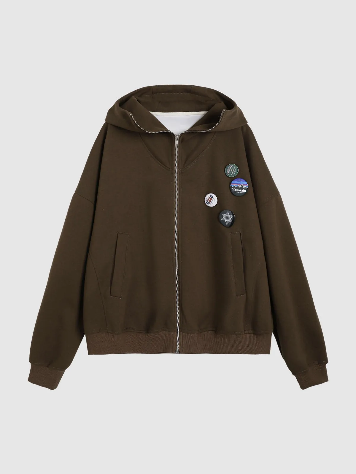 WLS Vintage Retro Style Zip Hoodie