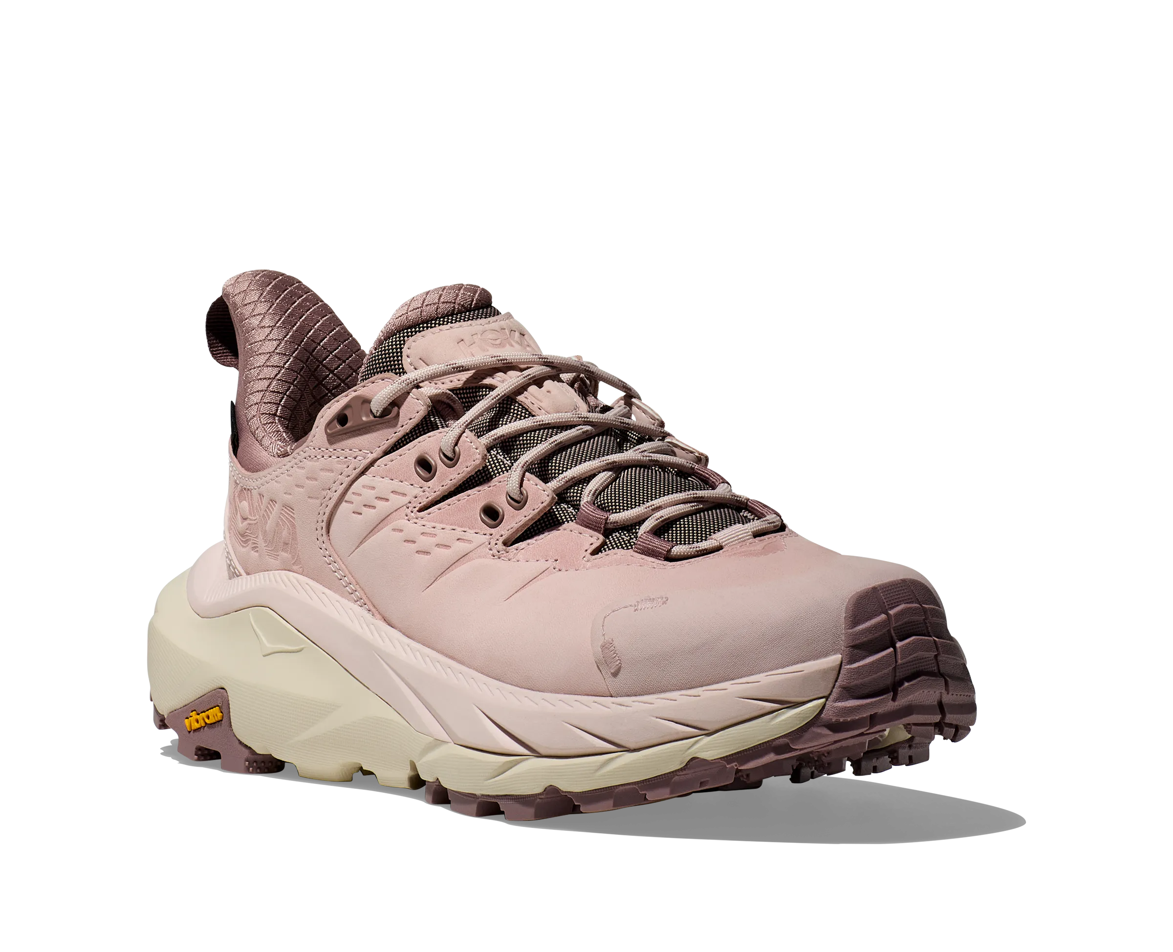 Women's Hoka Kaha 2 Low GTX Color: Cosmic Pearl/Oat Milk