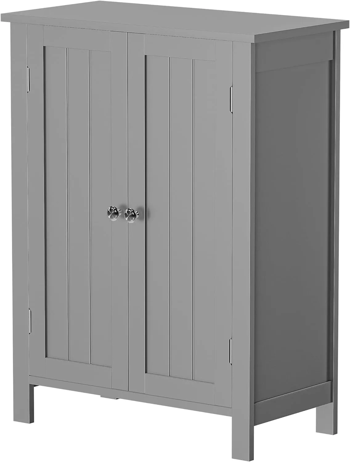 ZENY™ Bathroom Wooden Organizer Storage Cabinet with Double Door Adjustable Shelf